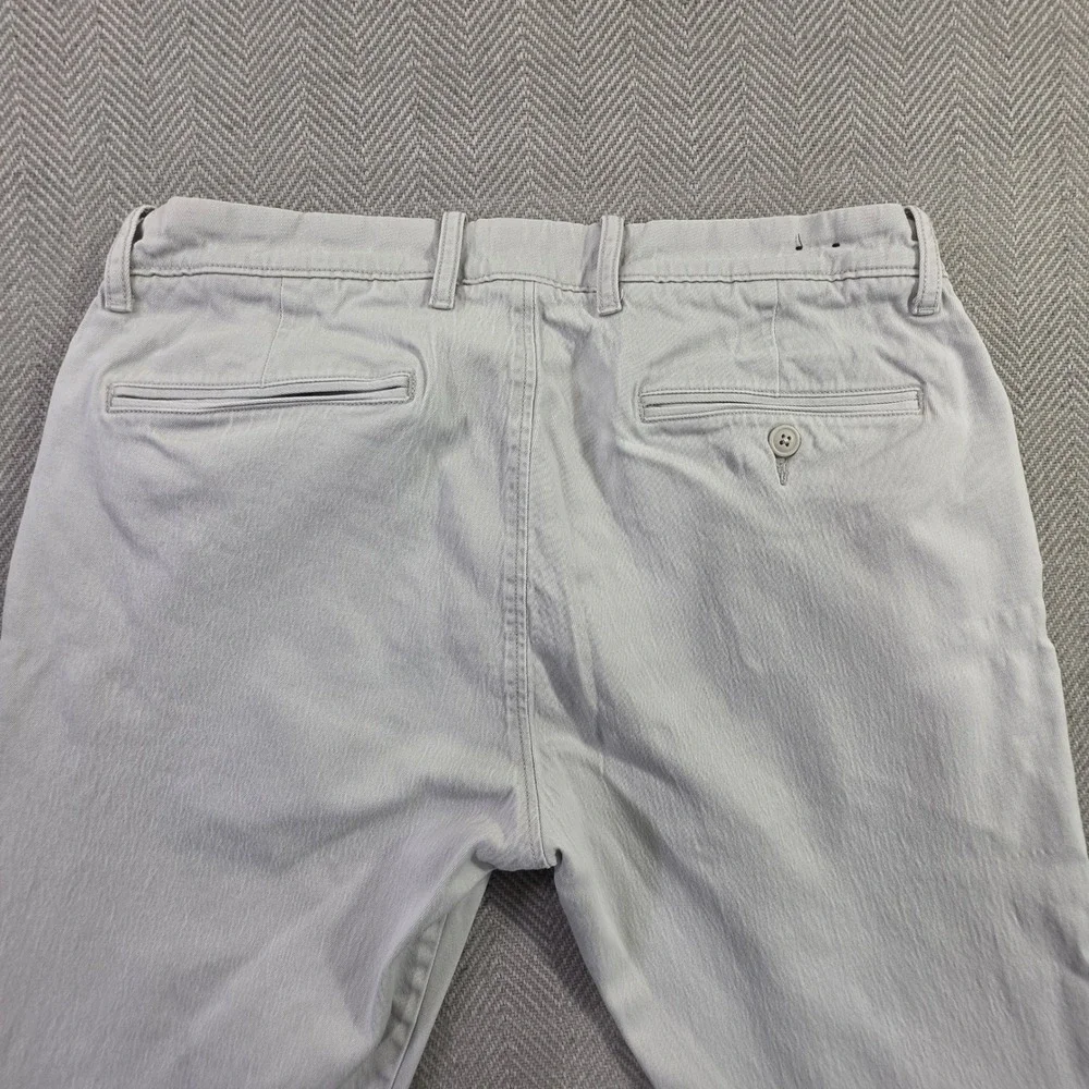 J.Crew 484 Slim Fit Stretch Chino Pants Mens 32x31 Light Gray Cotton Blend